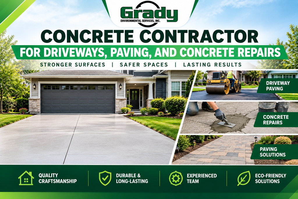 Concrete Driveway & Repair, Concrete Contractor for Driveways, Paving, and Concrete Repairs